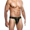 Taille XL  -  String NEON MaleBasics Noir-Jaune