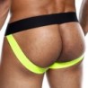 Taille M  -  Jockstrap NEON MaleBasics Noir-Jaune