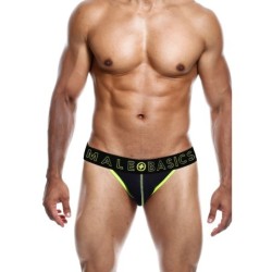 Taille L  -  Jockstrap NEON MaleBasics Noir-Jaune