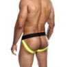 Taille L  -  Jockstrap NEON MaleBasics Noir-Jaune