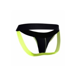 Taille XL  -  Jockstrap NEON MaleBasics Noir-Jaune