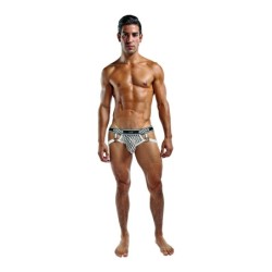 Taille L/XL  -  Jock Ring PEEP SHOW Blanc