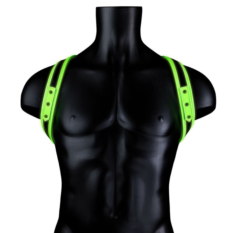 Harnais phosphorescent Sling Glow Noir-Vert Néon