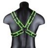 Harnais phosphorescent Cross Glow Noir-Vert Néon