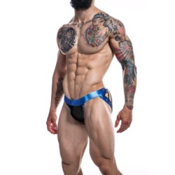 Taille S  -  Jockstrap Desire Noir-Bleu