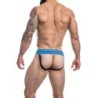 Taille S  -  Jockstrap Rugby Noir-Bleu