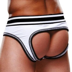 Taille XXL  -  Bottomless OPEN BRIEF Prowler Blanc-Noir