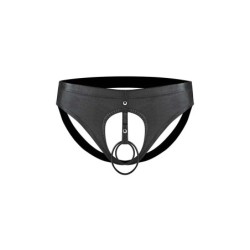Taille S  -  Jockstrap Double Ring Noir