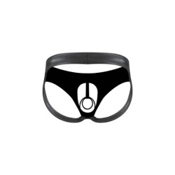 Taille S  -  Jockstrap Double Ring Noir