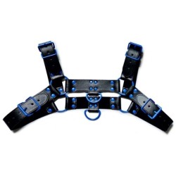 Harnais Fetish Oros Noir-Bleu