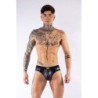 Taille XXL  -  Jockstrap en néoprène Jock Brief Mr B Noir