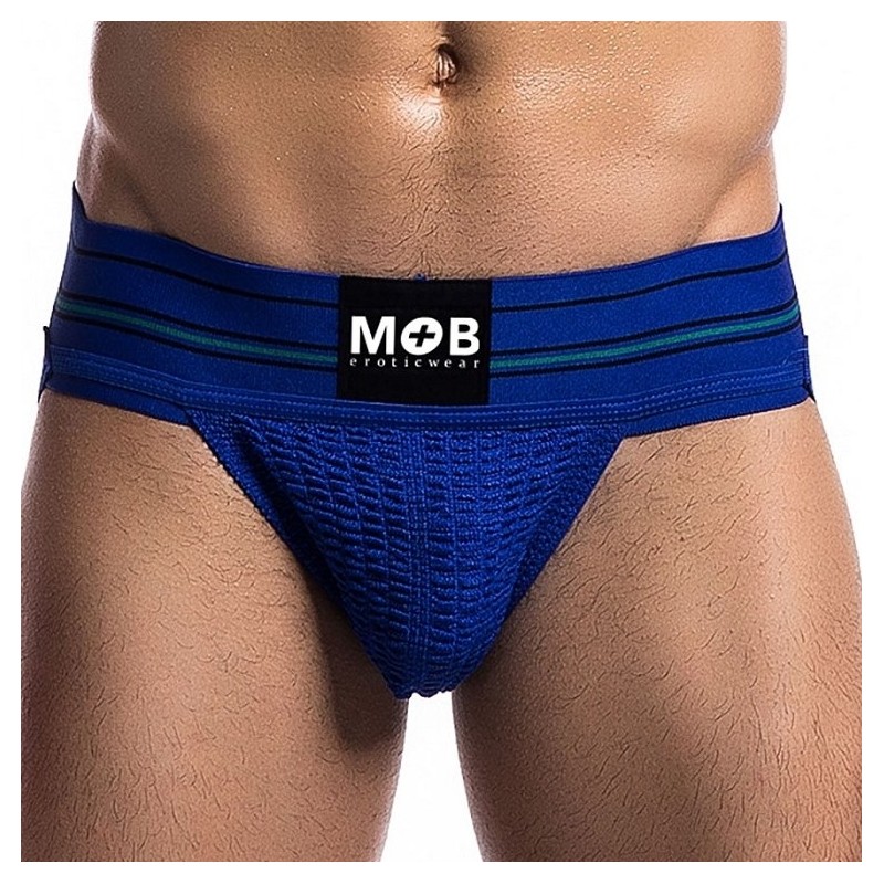 Taille M  -  Jockstrap Ceinture large Wide Bleu