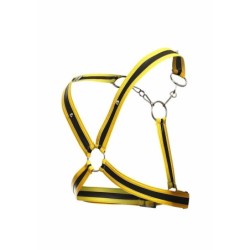 Harnais Cross Chain Dngeon Noir-Jaune