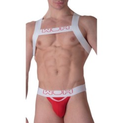 Harnais élastiques Sexy Fun Woh Blanc