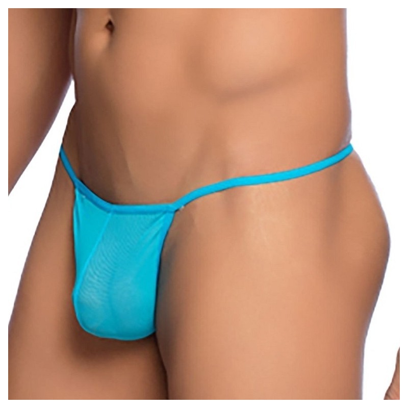 Taille S/M  -  String Sheer Mob Turquoise