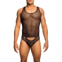 Taille S/M  -  Body String Tulle Leandro Noir