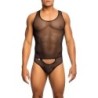 Taille S/M  -  Body String Tulle Leandro Noir