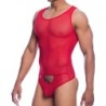 Taille L/XL  -  Body String Tulle Leandro Rouge