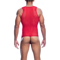Taille L/XL  -  Body String Tulle Leandro Rouge