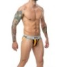 Taille S  -  Jockstrap Mob Classic Noir-Orange