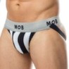Taille S  -  Jockstrap Mob Classic Blanc-Noir