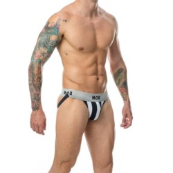 Taille L  -  Jockstrap Mob Classic Blanc-Noir