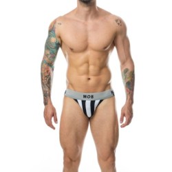 Taille L  -  Jockstrap Mob Classic Blanc-Noir