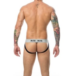 Taille L  -  Jockstrap Mob Classic Blanc-Noir