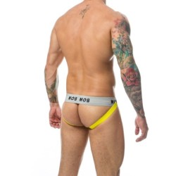 Taille 2XL  -  Jockstrap Mob Classic Noir-Jaune