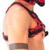 Harnais Puppy Harness Noir-Rouge