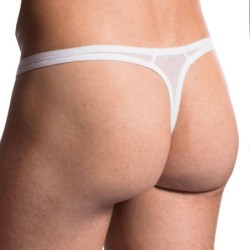 Taille M  -  String Bungee M101 Blanc
