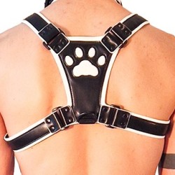 Harnais Puppy Harness  Noir-Blanc