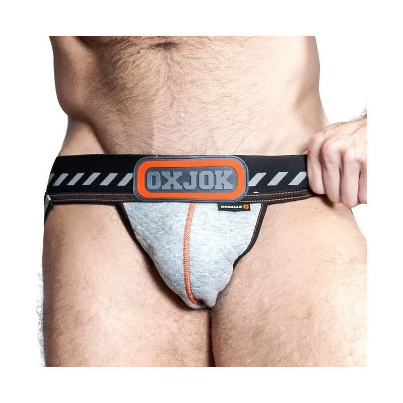 Taille L  -  Jockstrap Oxjok Packer Gris