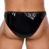 Taille L  -  Slip sexy Vinyl Raft Noir-Argenté