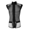 Taille XL  -  Body sexy PLAYSUIT Noir