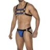 Taille L/XL  -  Jockstrap Snap Noir-Bleu
