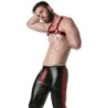 Taille XL  -  Harnais BRUT Noir-Rouge