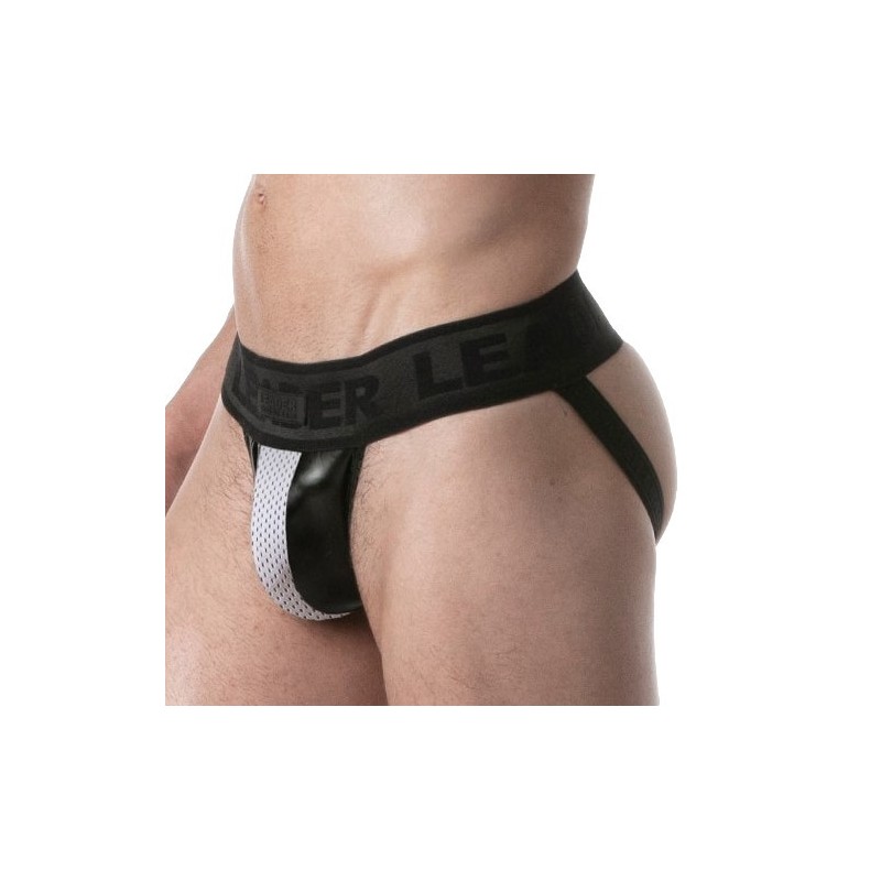 Taille L  -  Jockstrap Brut Noir-Blanc