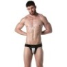 Taille L  -  Jockstrap Brut Noir-Blanc