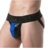 Taille L  -  Jockstrap Brut Noir-Bleu