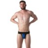 Taille XL  -  Jockstrap Brut Noir-Bleu