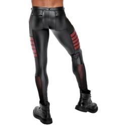 Taille S  -  Pantalon ORMETO Noir-Rouge