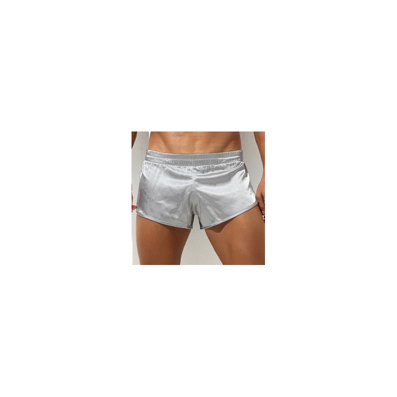 Taille M  -  Short avec Jock Slit Argenté