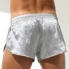Taille M  -  Short avec Jock Slit Argenté