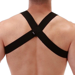 Harnais élastique Matt Noir