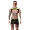 Taille S     Short Byron Laboratory Noir-Jaune fluo