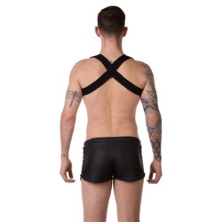 Taille L     Short Byron Laboratory Noir-Jaune fluo