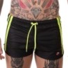 Taille XL     Short Byron Laboratory Noir-Jaune fluo