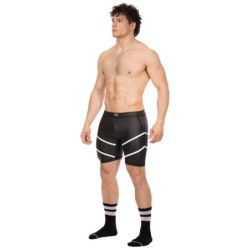 Taille L     Short Nuru Noir-Blanc