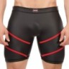 Taille S     Short Nuru Noir-Rouge